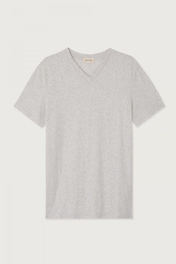 AMERICAN VINTAGE Polo/T-shirt POLAIRE CHINE / S T-Shirt American Vintage - T-shirt homme Gamipy