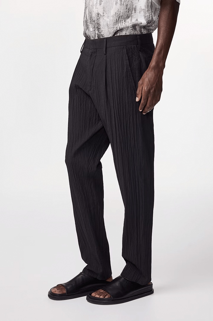 NN07 Pantalons Pantalon NN07 - Bill Pleated seersucker regular fit Trouser 5721