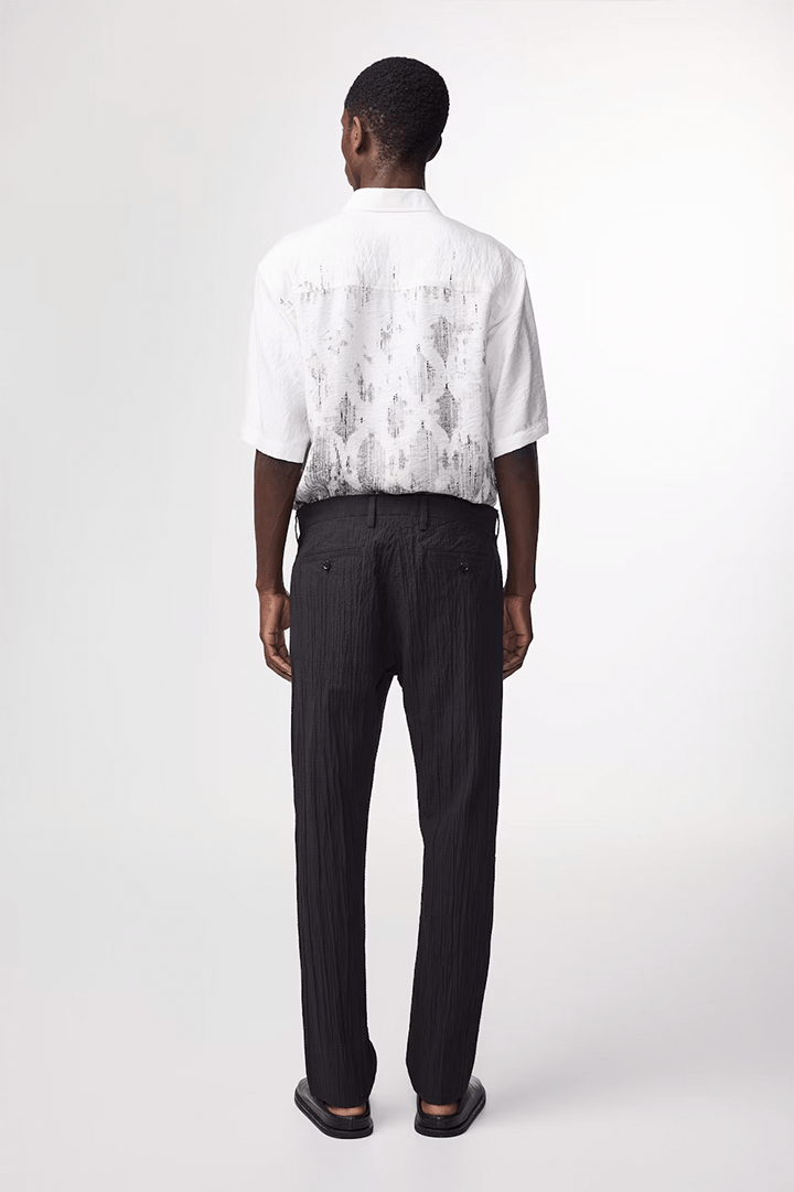 NN07 Pantalons Pantalon NN07 - Bill Pleated seersucker regular fit Trouser 5721