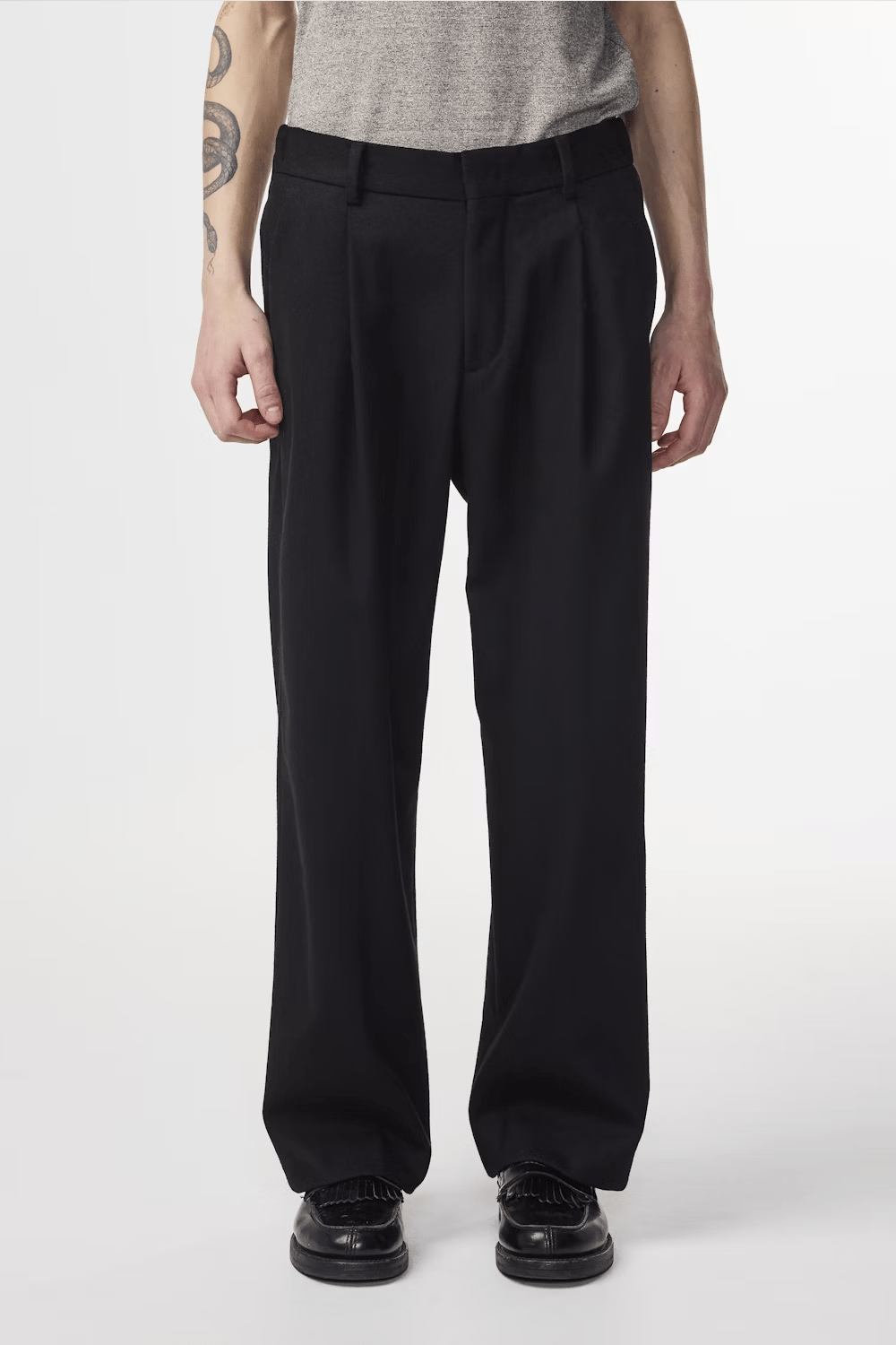 NN07 Pantalons Pantalon NN07 - Kay Relaxed Fit Wool Blend Pant 1630