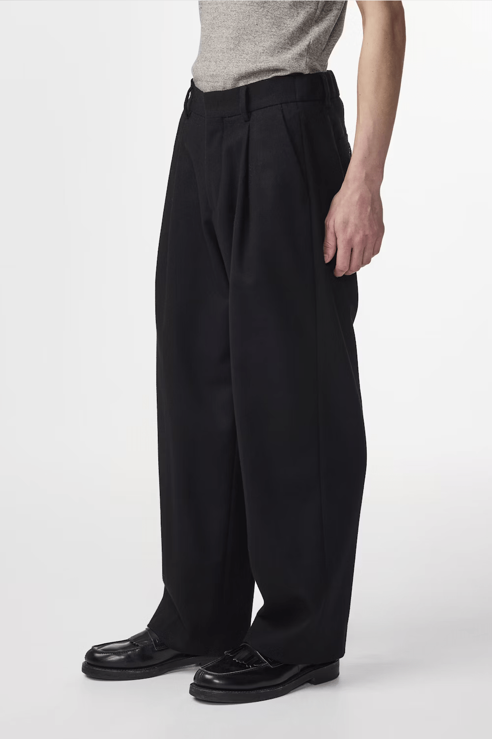 NN07 Pantalons Pantalon NN07 - Kay Relaxed Fit Wool Blend Pant 1630
