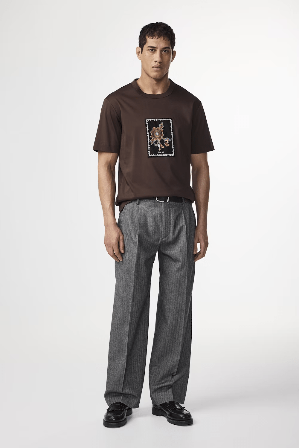 NN07 Polo/T-shirt T-shirt NN07 - Pedro APP SS Embroidery organic cotton Tee 3525