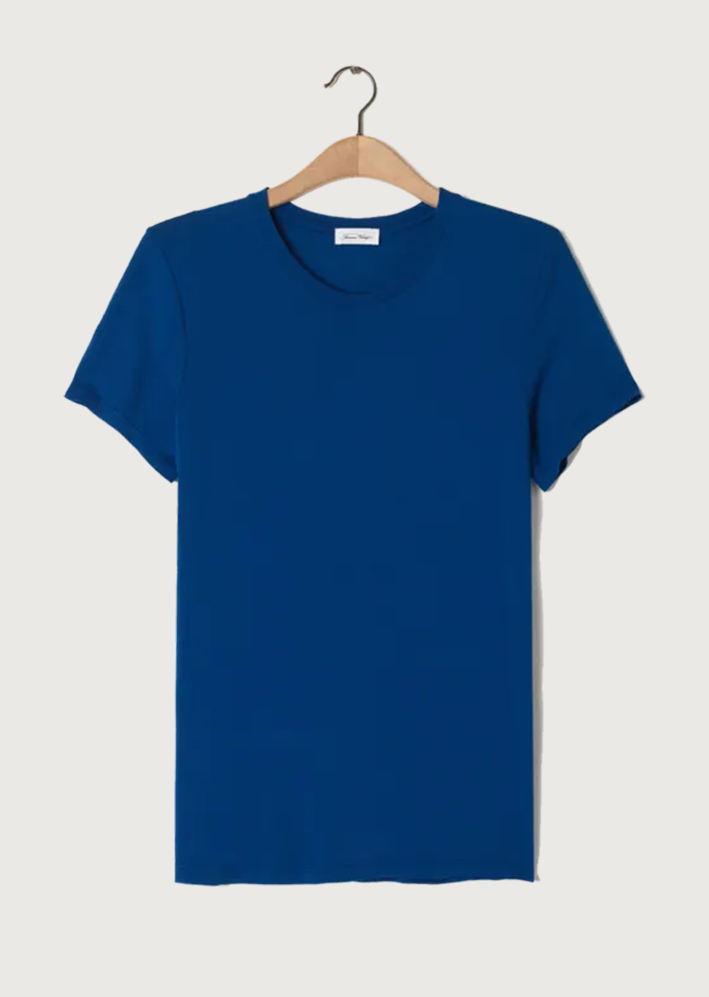 American Vintage Polo/T-shirt BLEU ELECTRIQUE / S T-Shirt American Vintage - T-Shirt Homme Fit Bysapick