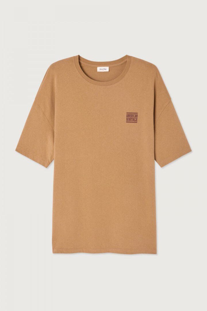 AMERICAN VINTAGE Polo/T-shirt CAMEL / S T-Shirt American Vintage - T-shirt homme Ykobow