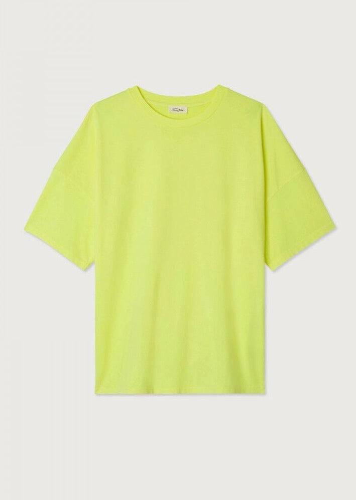 American Vintage Polo/T-shirt JAUNE FLUO / S T-Shirt American Vintage - T-Shirt Homme Fizvalley