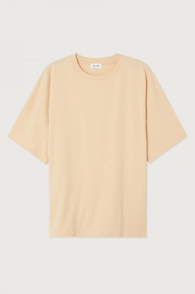 AMERICAN VINTAGE Polo/T-shirt NUDE VINTAGE / M / L T-Shirt American Vintage - T-Shirt Homme Fizvalley