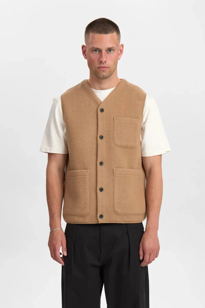 ANERKJENDT Pull/Cardigan/Gilet Gilet Anerkjendt - Akramsus boiled wool