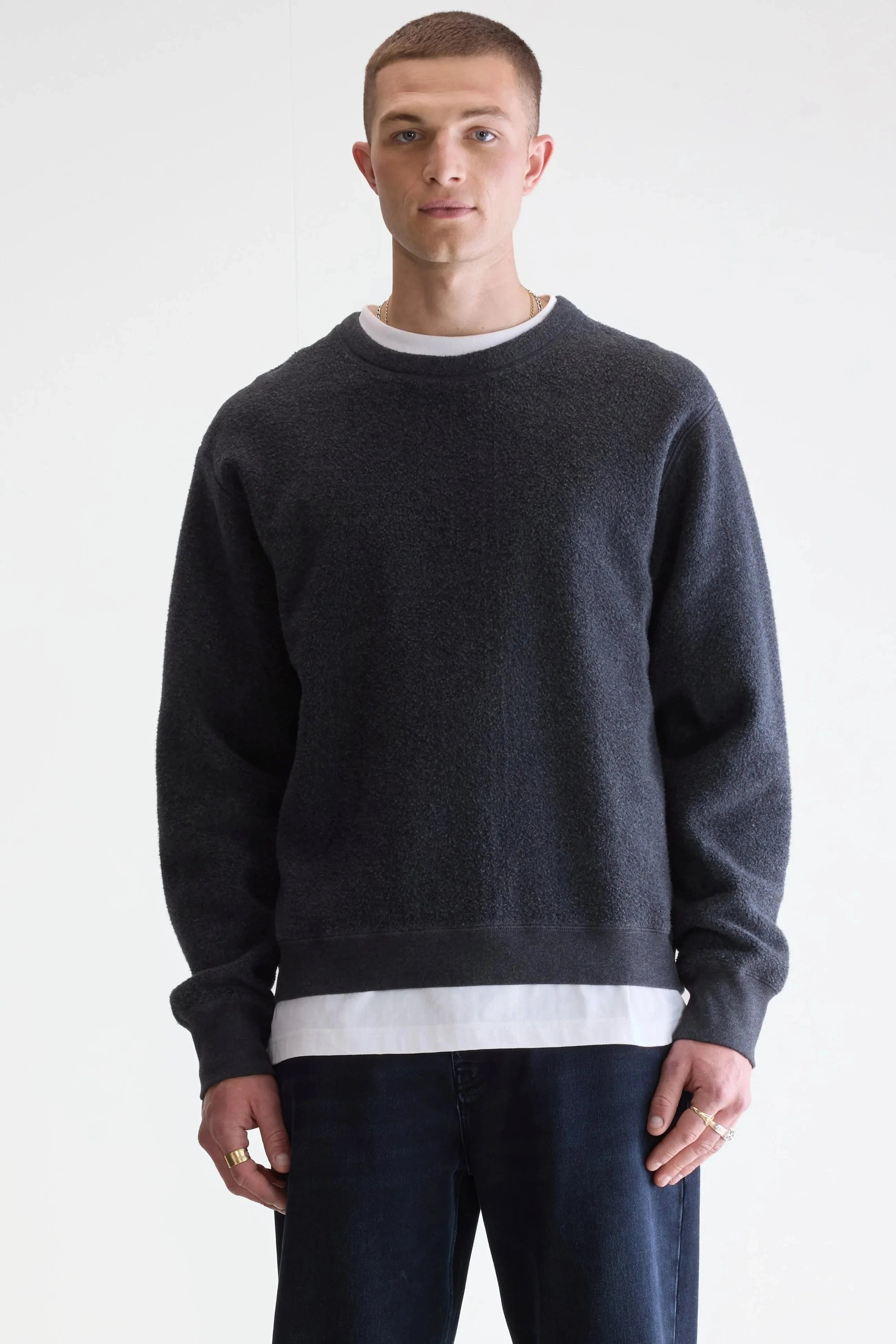 BELLEROSE Sweats Sweat Bellerose - Sweatshirt à col rond Matt Anthracite