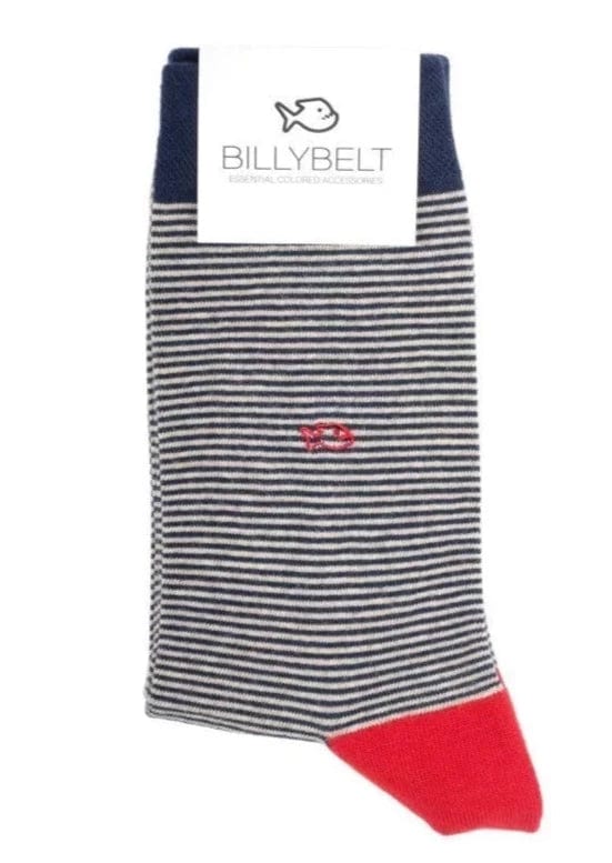 BILLYBELT Accessoires La 33 Chaussettes Billybelt - Chaussettes Rayées en coton peigné