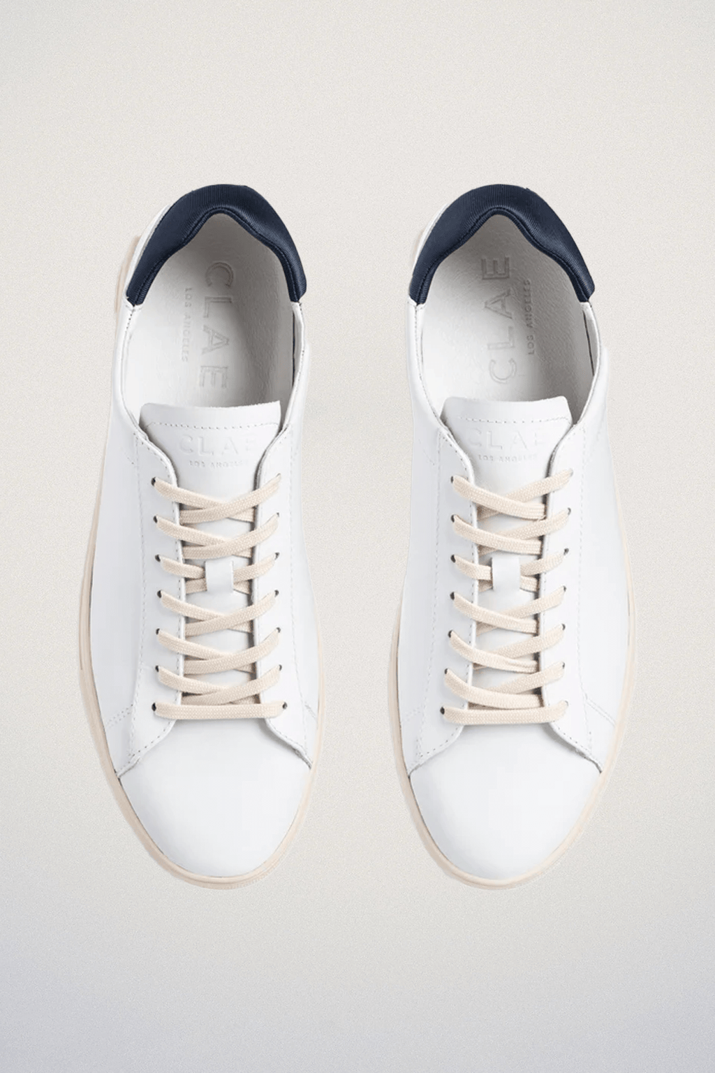 CLAE Chaussures Chaussures CLAE - Baskets Bradley Essentials White Leather Navy