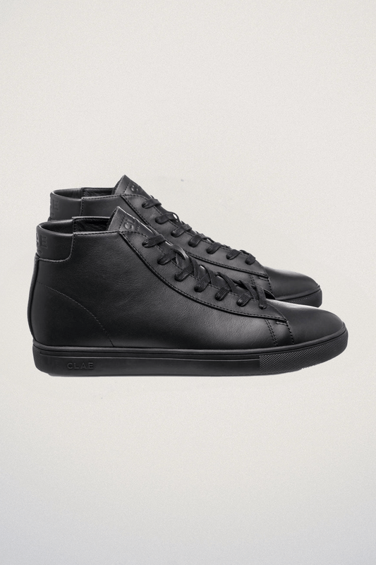 CLAE Chaussures Chaussures CLAE - BRADLEY MID Triple Black Leather