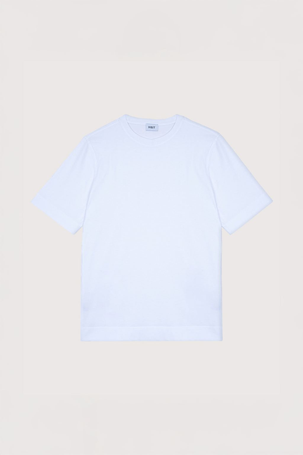HBT Polo/T-shirt BLANC / S T-shirt HBT - Coton Luigi Tshirt Col Rond