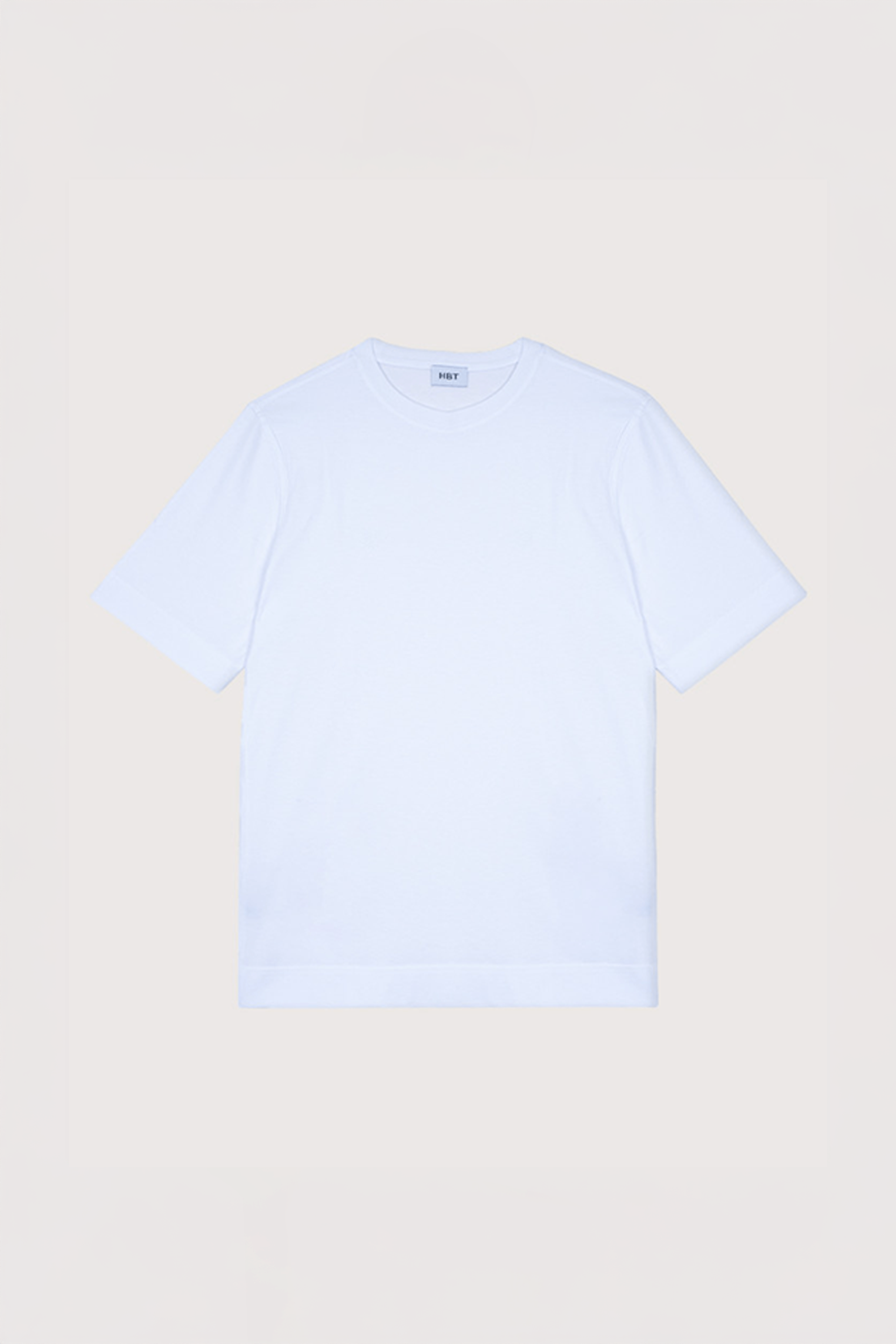 HBT Polo/T-shirt BLANC / S T-shirt HBT - Coton Luigi Tshirt Col Rond