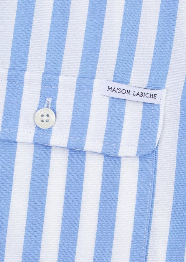MAISON LABICHE Chemises Chemise Maison Labiche - Laurens NB Cream Blue Stripes
