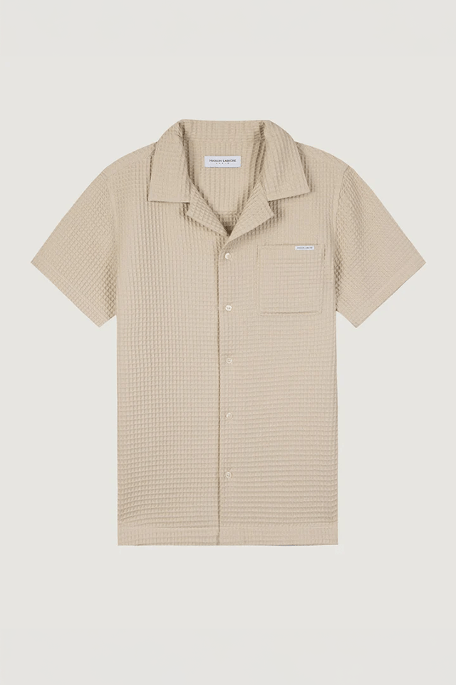 MAISON LABICHE Chemises SANDSTONE / S Chemise Maison Labiche - Waffle Cotton germain