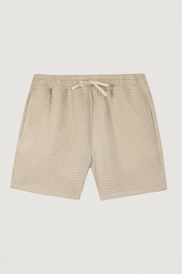 MAISON LABICHE shorts SANDSTONE / S Short Maison Labiche - Waffle Cotton hérelle