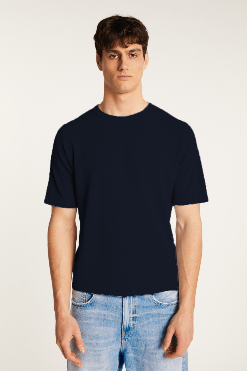 MONTAGUT Polo/T-shirt 8840 MARINE / S T-shirt Maison Montagut - T-shirt en coton Morgan