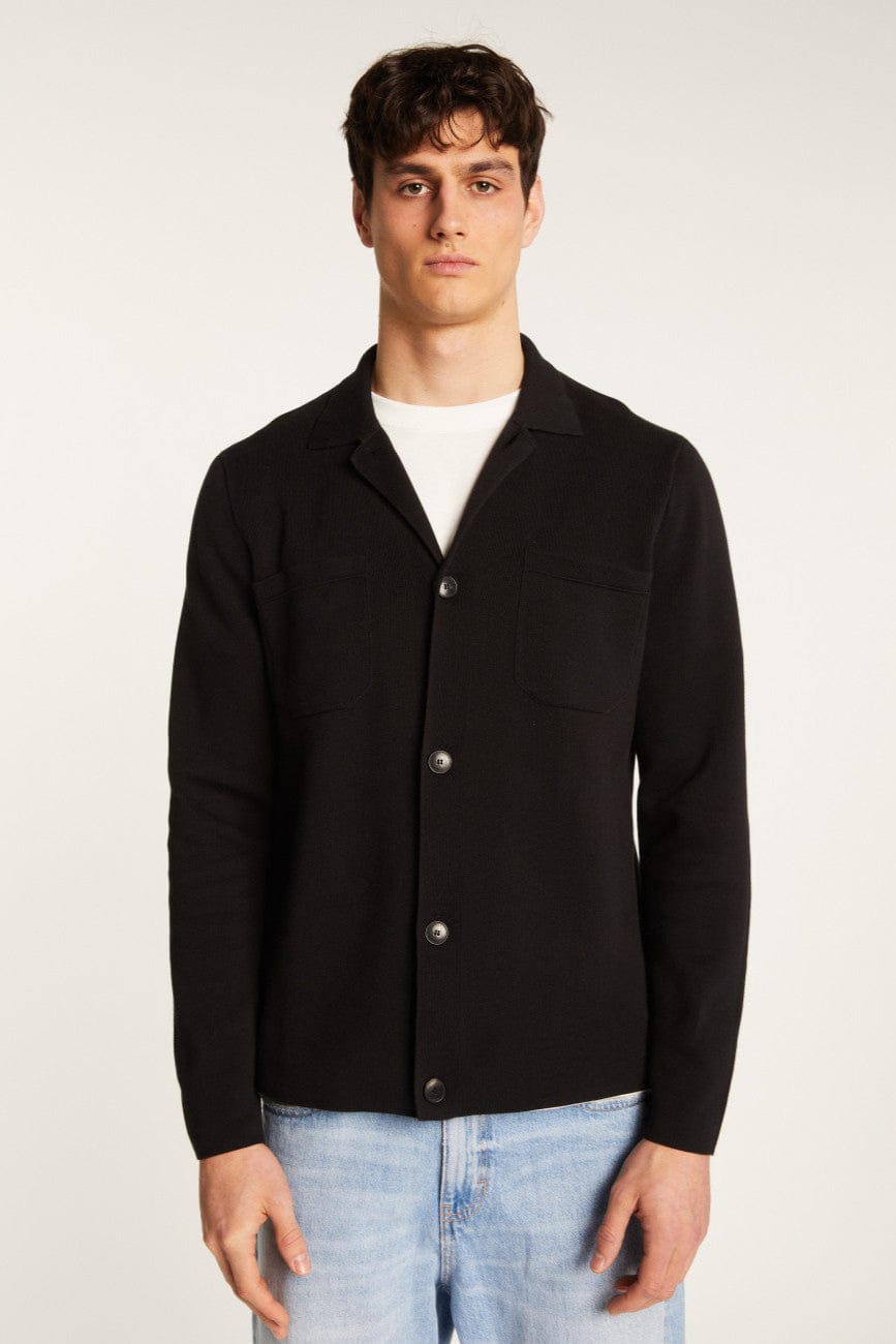 MONTAGUT Pull/Cardigan/Gilet 8810 NOIR / S Cardigan Maison Montagut - Veste en coton Mirwan