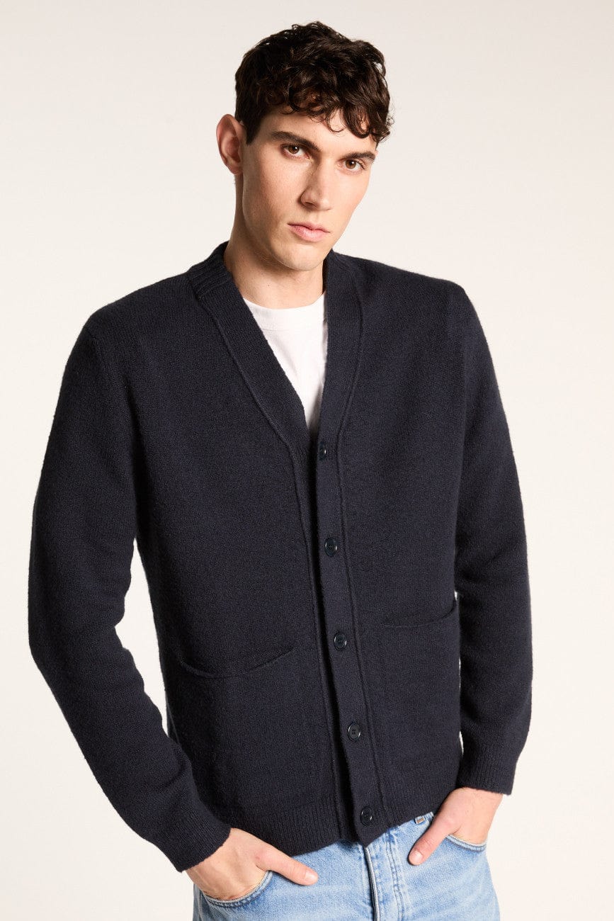 MONTAGUT Pull/Cardigan/Gilet 9040 MARINE / S Cardigan Maison Montagut - Cardigan en coton Georgio