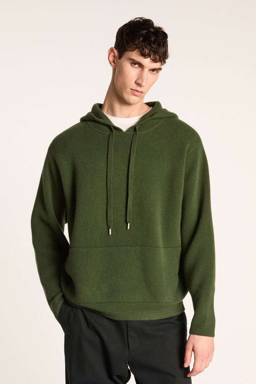 MONTAGUT Sweats 9050 KAKI / S Sweat Maison Montagut - Sweat à capuche en laine Elio
