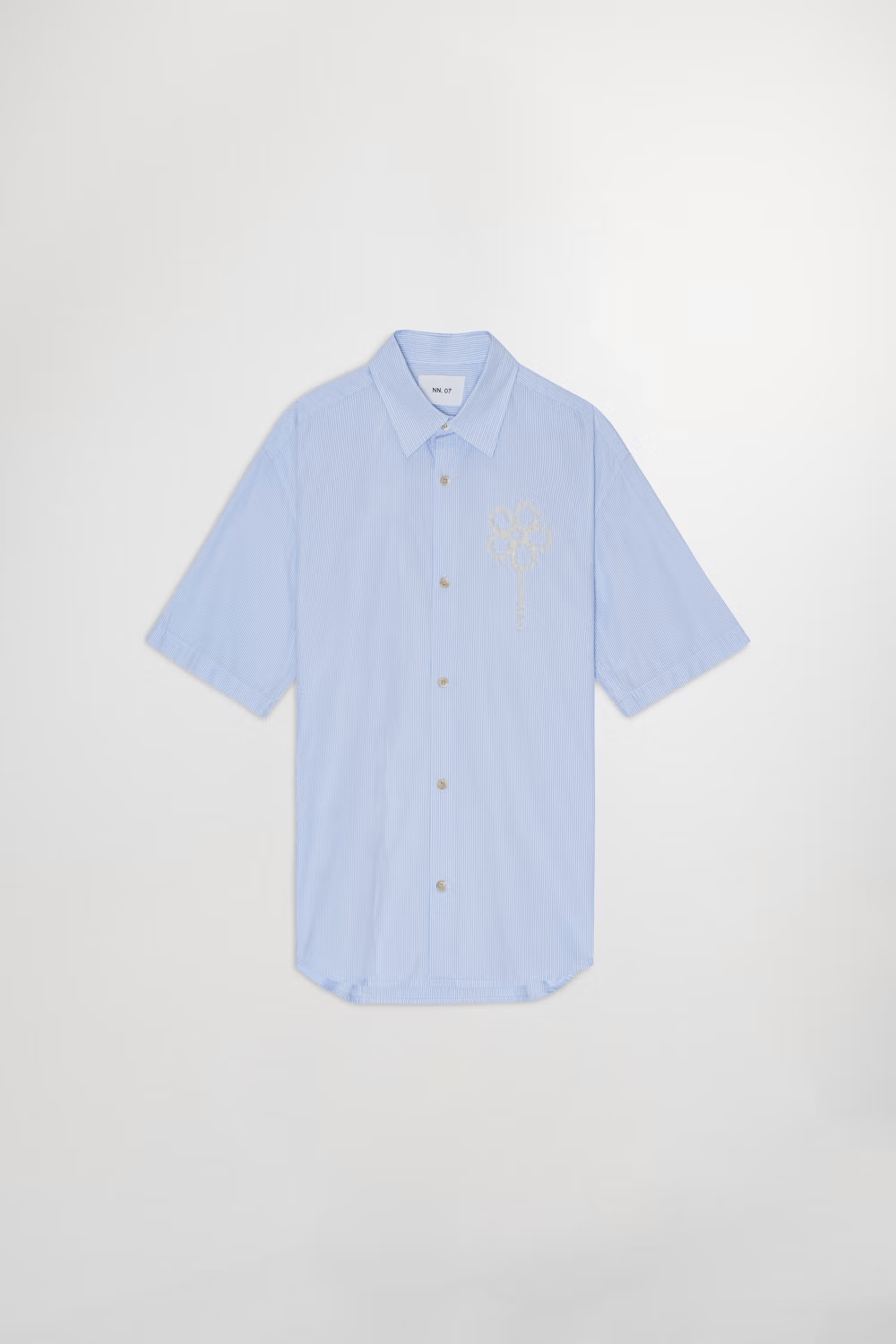 NN07 Chemises Chemise NN07 - Freddy Embroidery organic cotton Shirt 5973