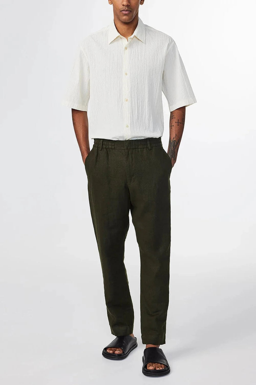 NN07 Chemises Chemise NN07 - Freddy Organic Cotton-Blend Seersucker Shirt 5721