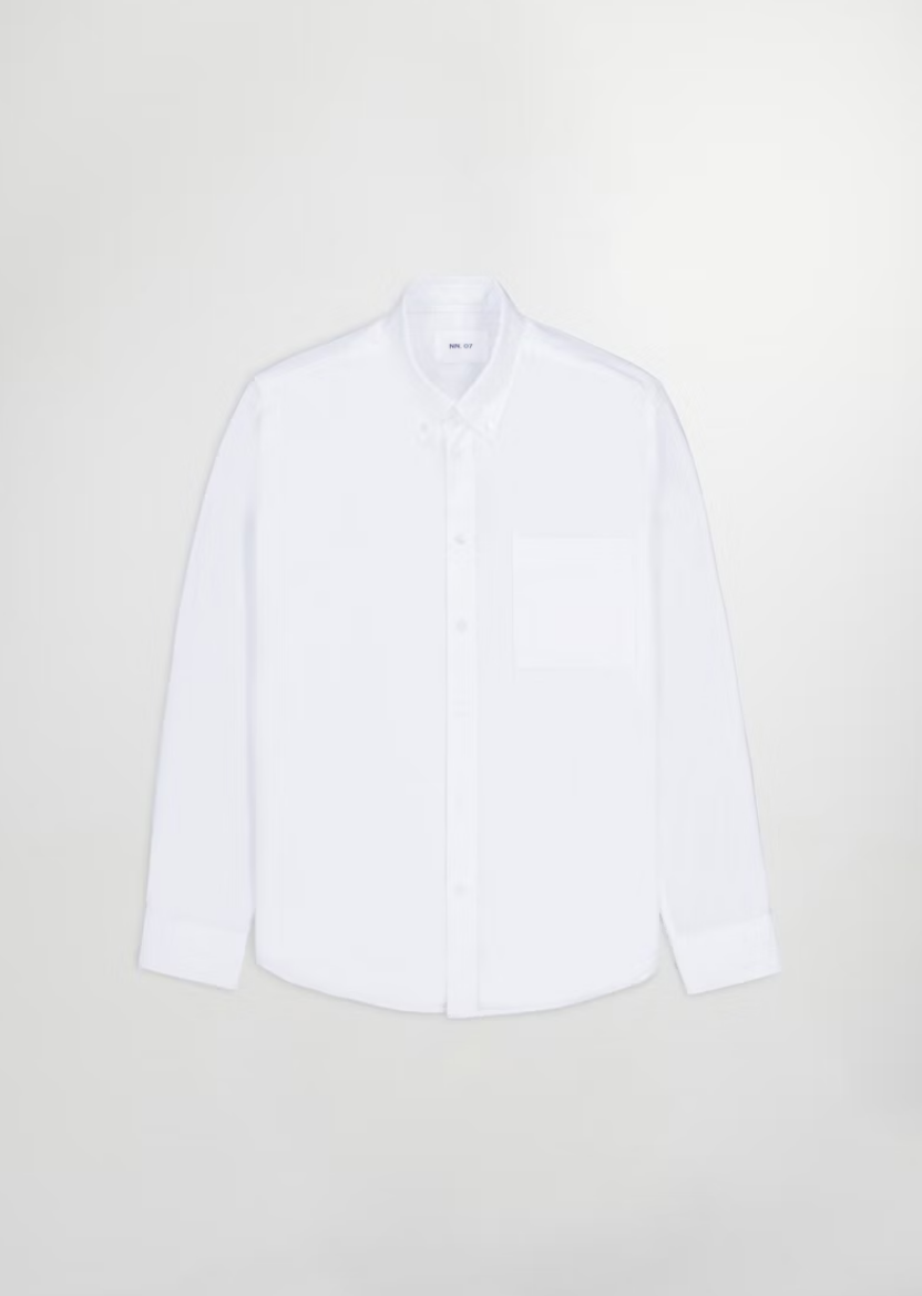 NN07 Chemises White / S Chemise NN07 - Twill Shirt Arne BD 5655