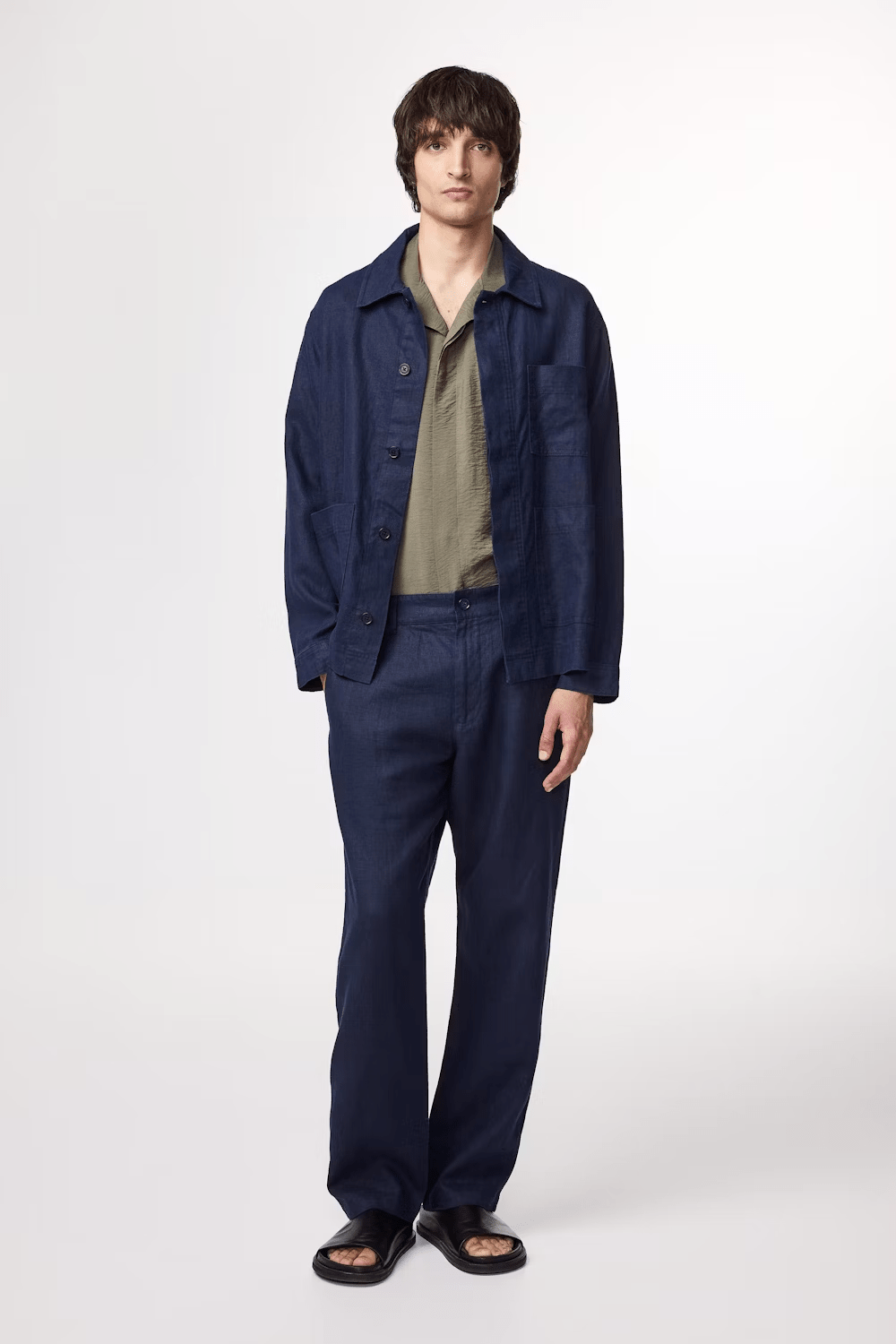 NN07 Pantalons Pantalon NN07 - Aden Straight leg linen regular fit Trouser 1454