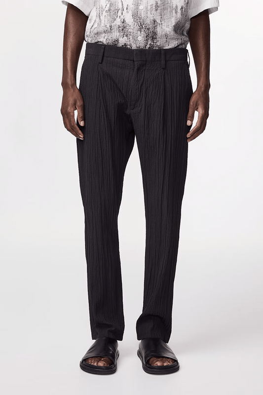 NN07 Pantalons Pantalon NN07 - Bill Pleated seersucker regular fit Trouser  5721