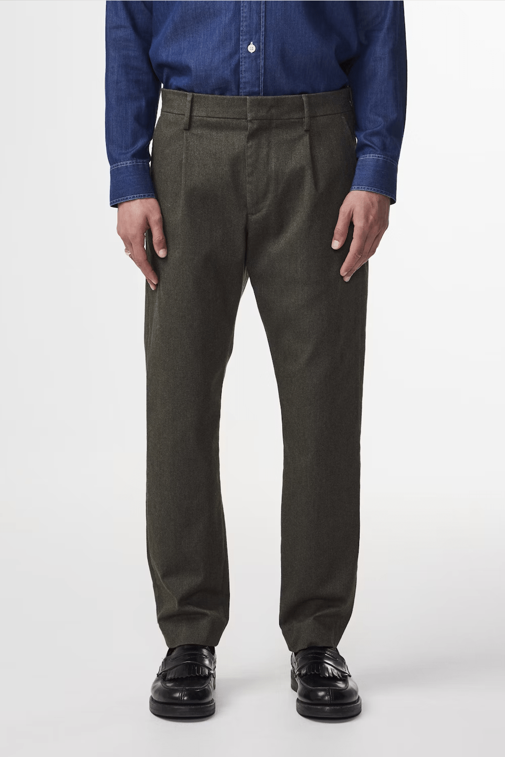 NN07 Pantalons Pantalon NN07 - Bill Tapered leg melange regular fit Trouser 1067