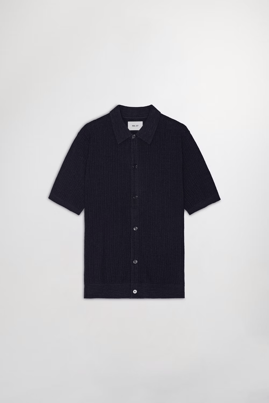 NN07 Polo/T-shirt 200 NAVY BLUE / S Polo NN07 - Nolan Ribbed organic cotton Polo 6695