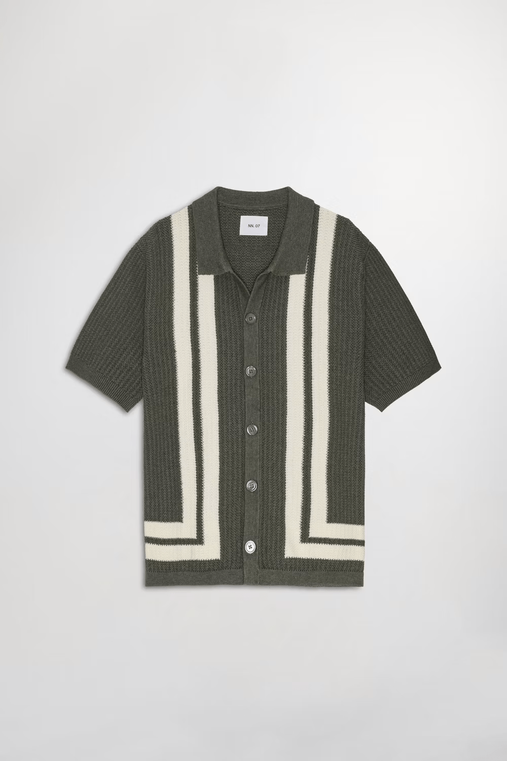 NN07 Polo/T-shirt Polo NN07 - Ares Textured Stitch Shirt 6636