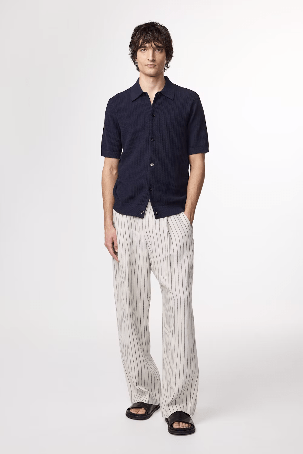NN07 Polo/T-shirt Polo NN07 - Nolan Ribbed organic cotton Polo 6695