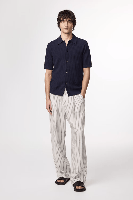 NN07 Polo/T-shirt Polo NN07 - Nolan Ribbed organic cotton Polo 6695