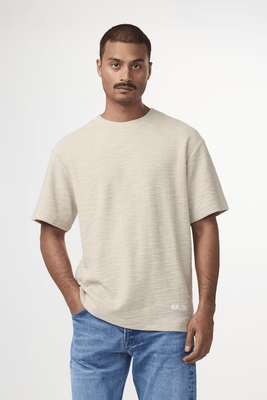 NN07 Polo/T-shirt T-shirt NN07 - Nat Boucle Yarn Tee 3520