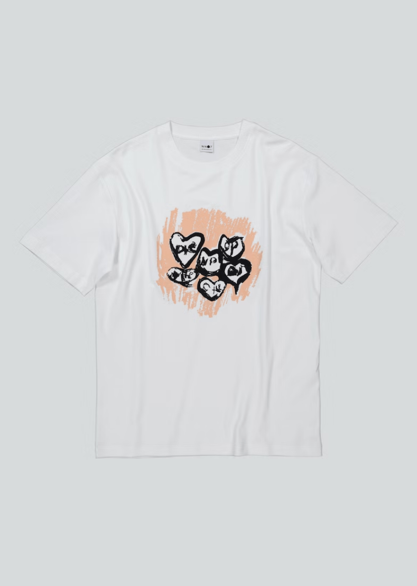 NN07 Polo/T-shirt White / L T-shirt NN07 - Nat Print Tee 3485