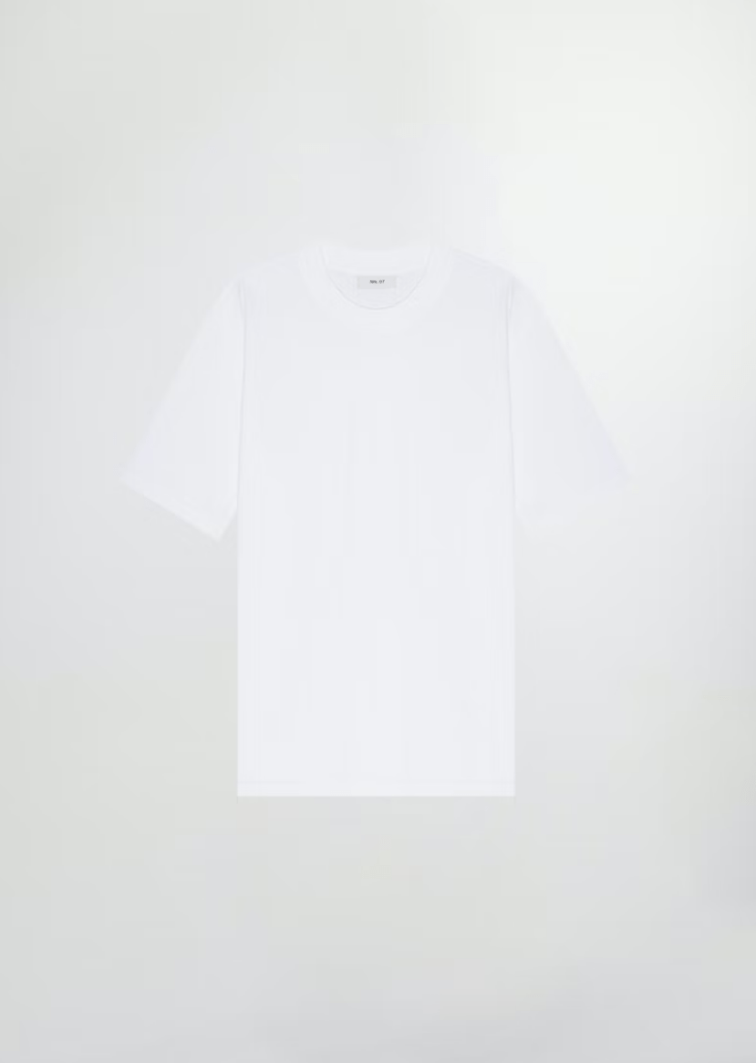 NN07 Polo/T-shirt White / S T-shirt NN07 - Adam Casual Pima Tee 3209