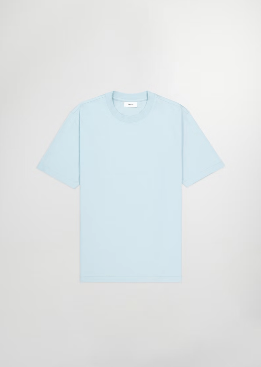 NN07 Polo/T-shirt Winter Sky / S T-shirt NN07 - Adam Casual Pima Tee 3209