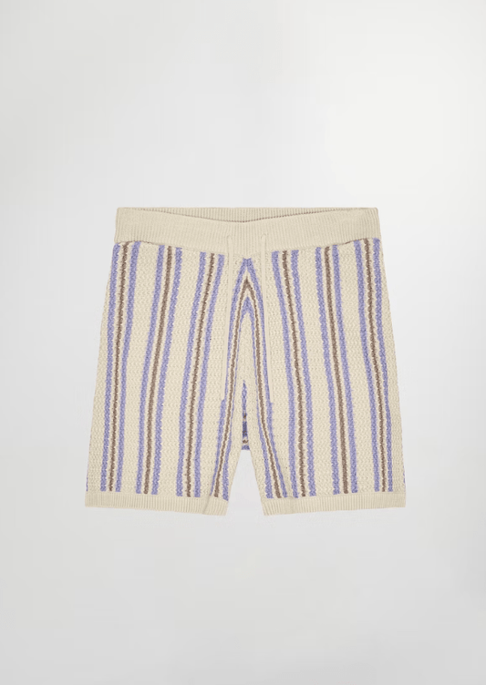 NN07 shorts Ecru Stripe / S Short NN07 - Jackie 6636 Knitted Shorts