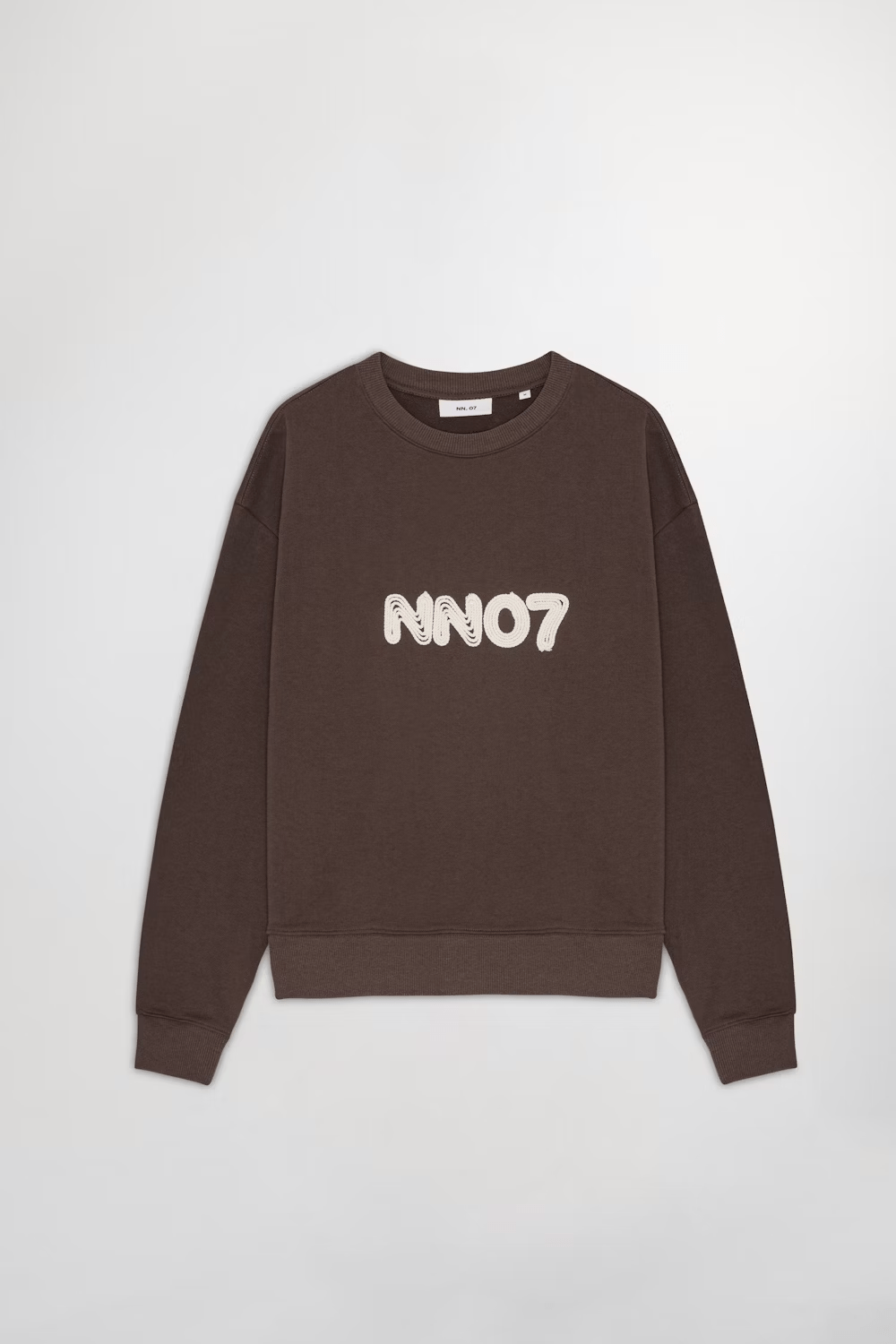 NN07 Sweats 875 COFFEE / S Pull NN07 - David Embroidery organic cotton Sweatshirt 3015