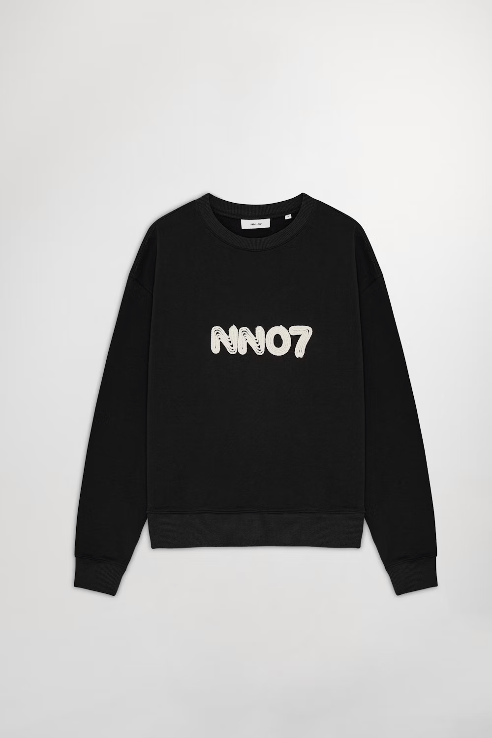 NN07 Sweats 999 BLACK / S Pull NN07 - David Embroidery organic cotton Sweatshirt 3015