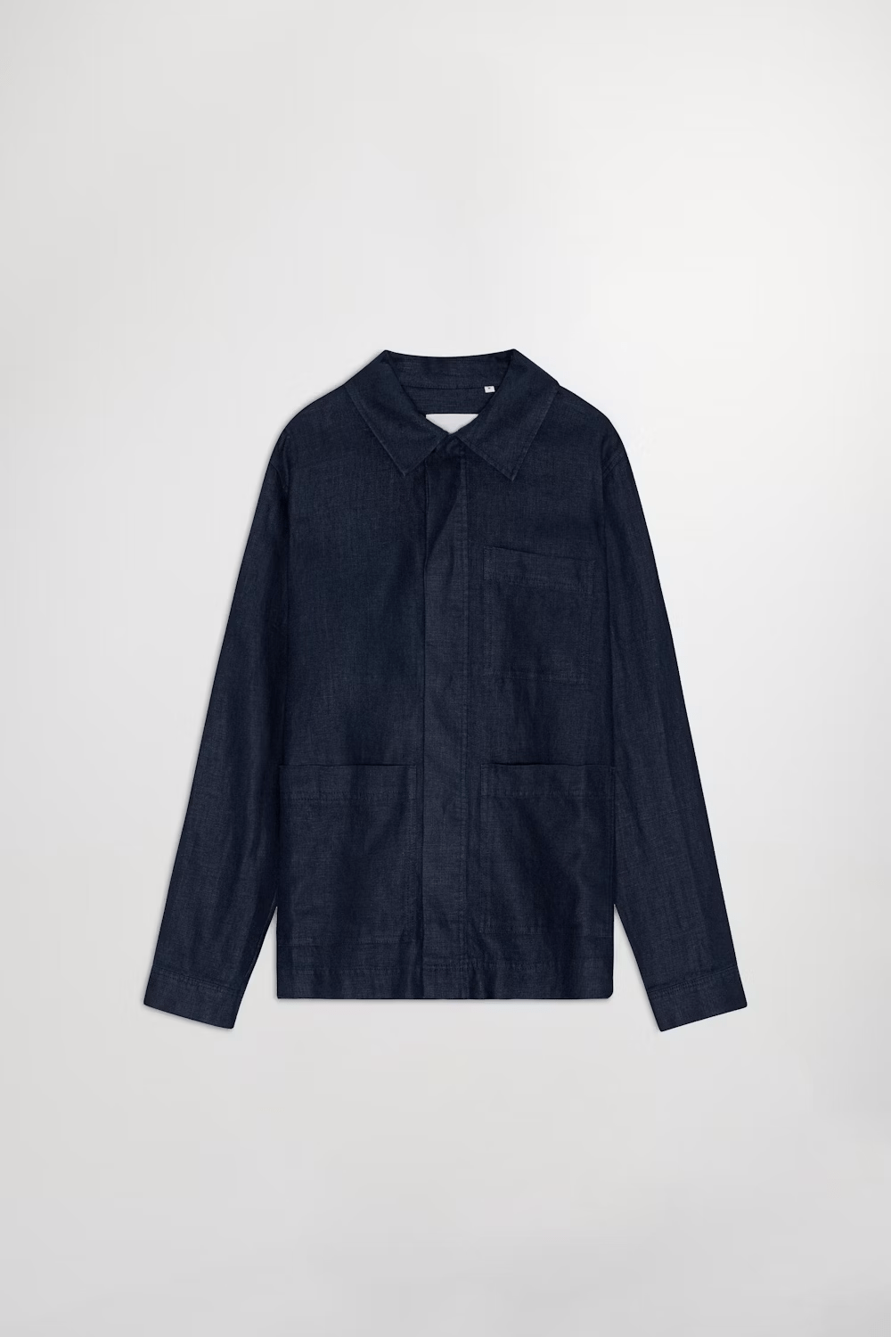 NN07 Veste/Blouson 200 NAVY BLUE / S Veste NN07 - Olav Workwear-inspired linen Overshirt 1454
