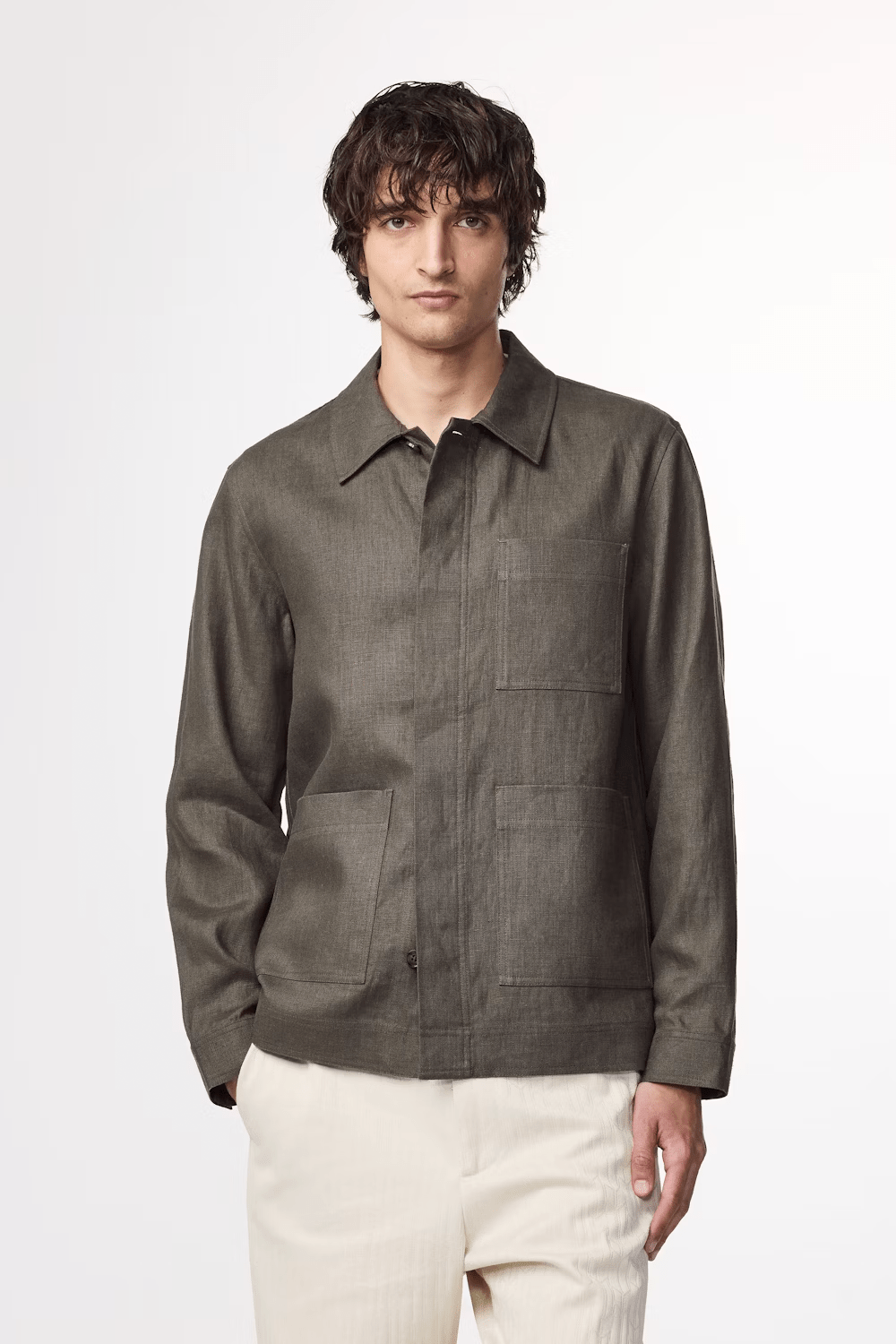 NN07 Veste/Blouson Veste NN07 - Olav Workwear-inspired linen Overshirt 1454
