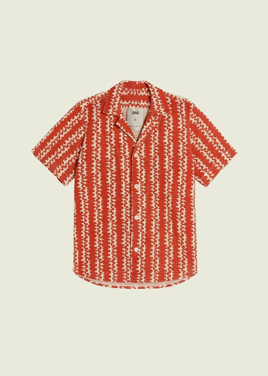 OAS Chemises Chemise OAS - Red Scribble Cuba Net Shirt