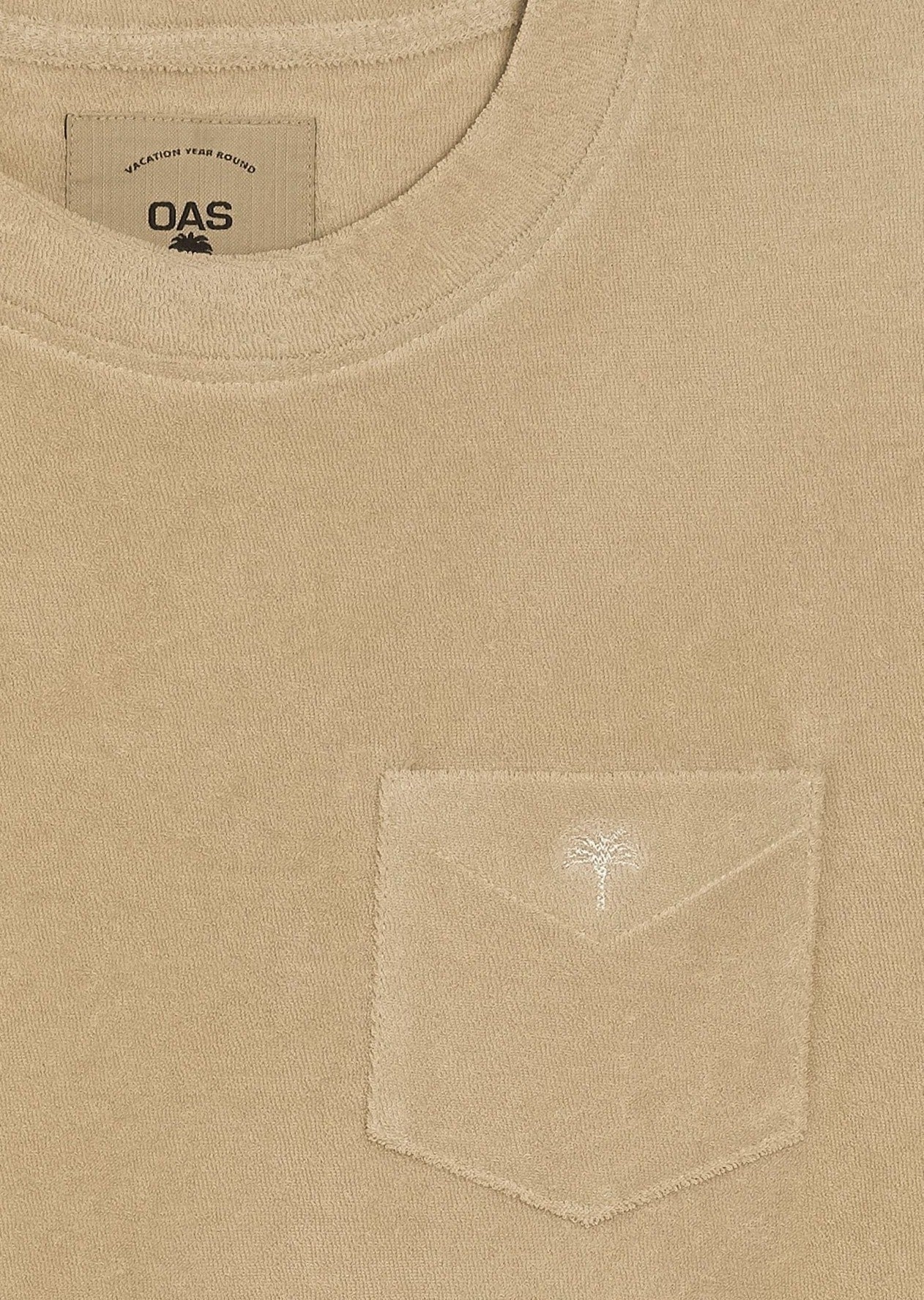 OAS Polo/T-shirt T-shirt OAS - Beige Terry Tee