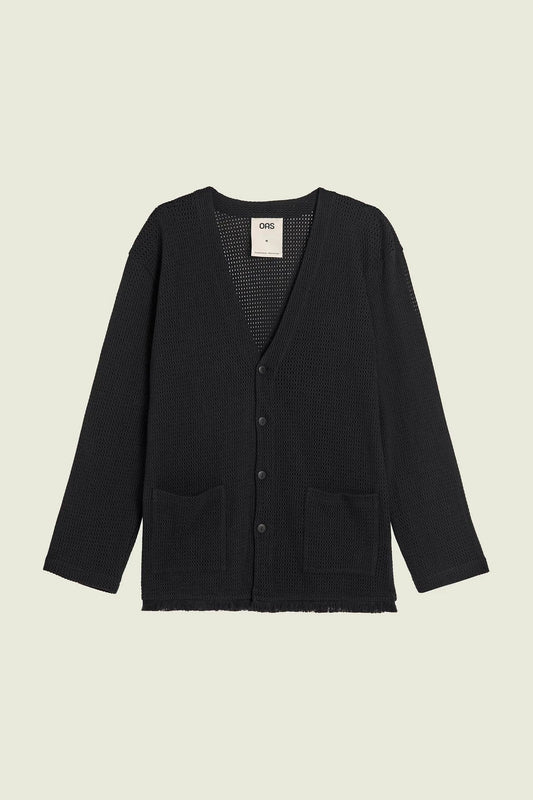 OAS Pull/Cardigan/Gilet NERO / XS Cardigan OAS - Net Cardigan