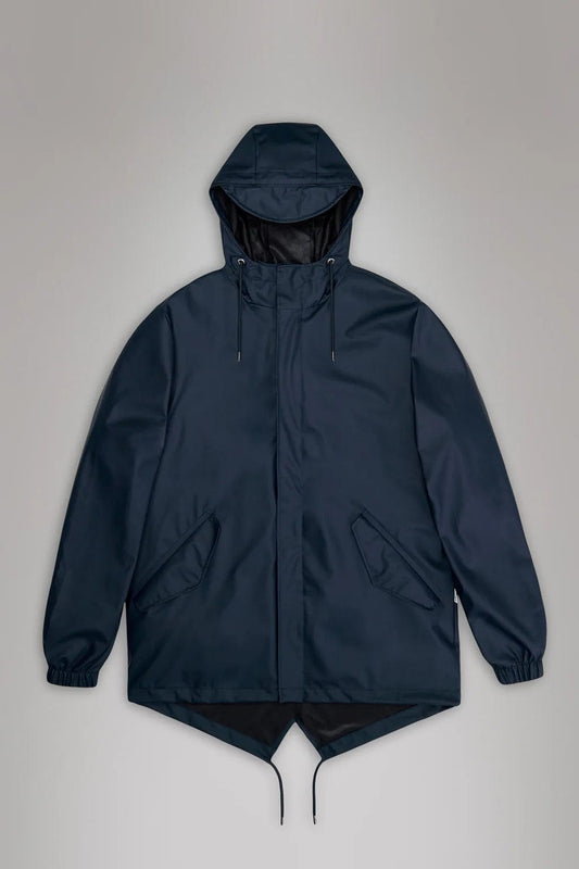 RAINS Veste/Blouson 47 NAVY / S Imperméable Rains - Fishtail Jacket