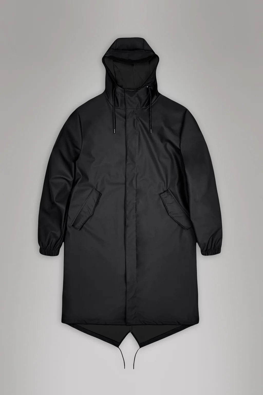 Rains Veste/Blouson Black / XS Imperméable Rains - Fishtail Parka