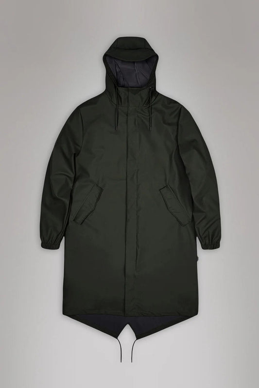 RAINS Veste/Blouson BLACK / XS Imperméable Rains - Fishtail Parka