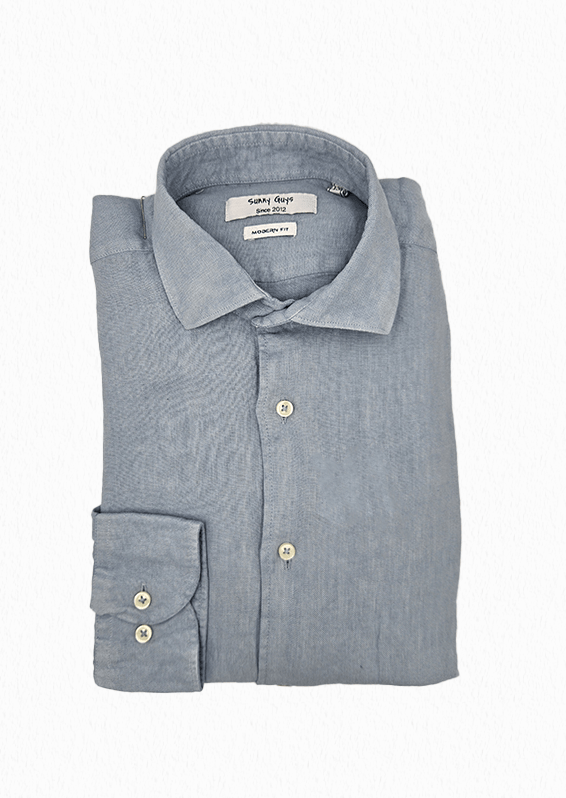Sunny Guys Chemises Bleu Gris / S Chemise Sunny Guys - Chemise en Lin